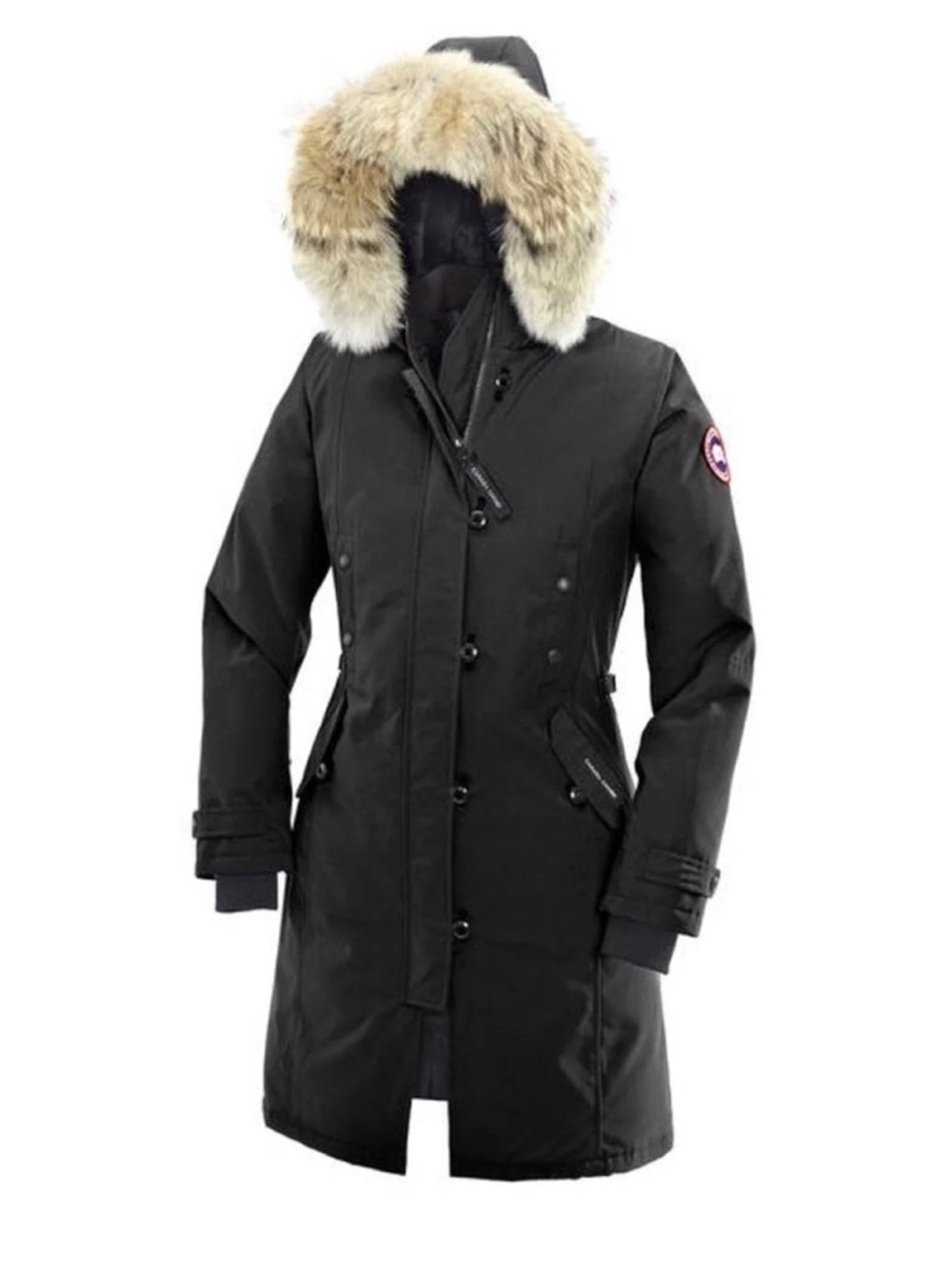 EUC CANADA GOOSE Authentic Black Parka Jacket For Cold Winter It Makes You Warm